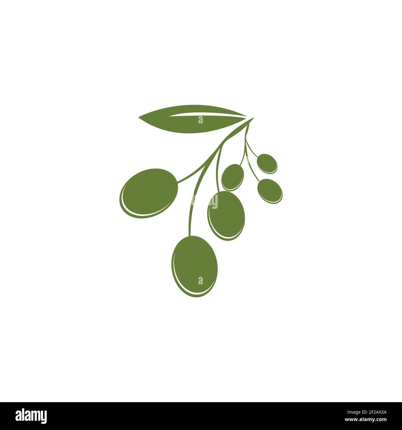 Olive logo template vector icon illustration design Stock Vector Image ...