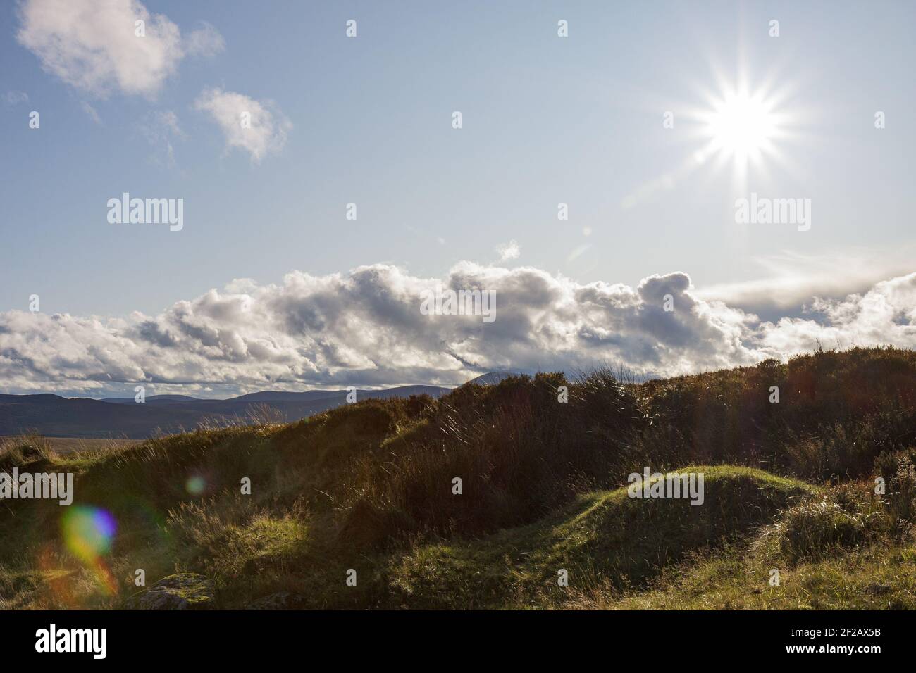 Wicklow Mountains on a Sunny Day Stock Photo