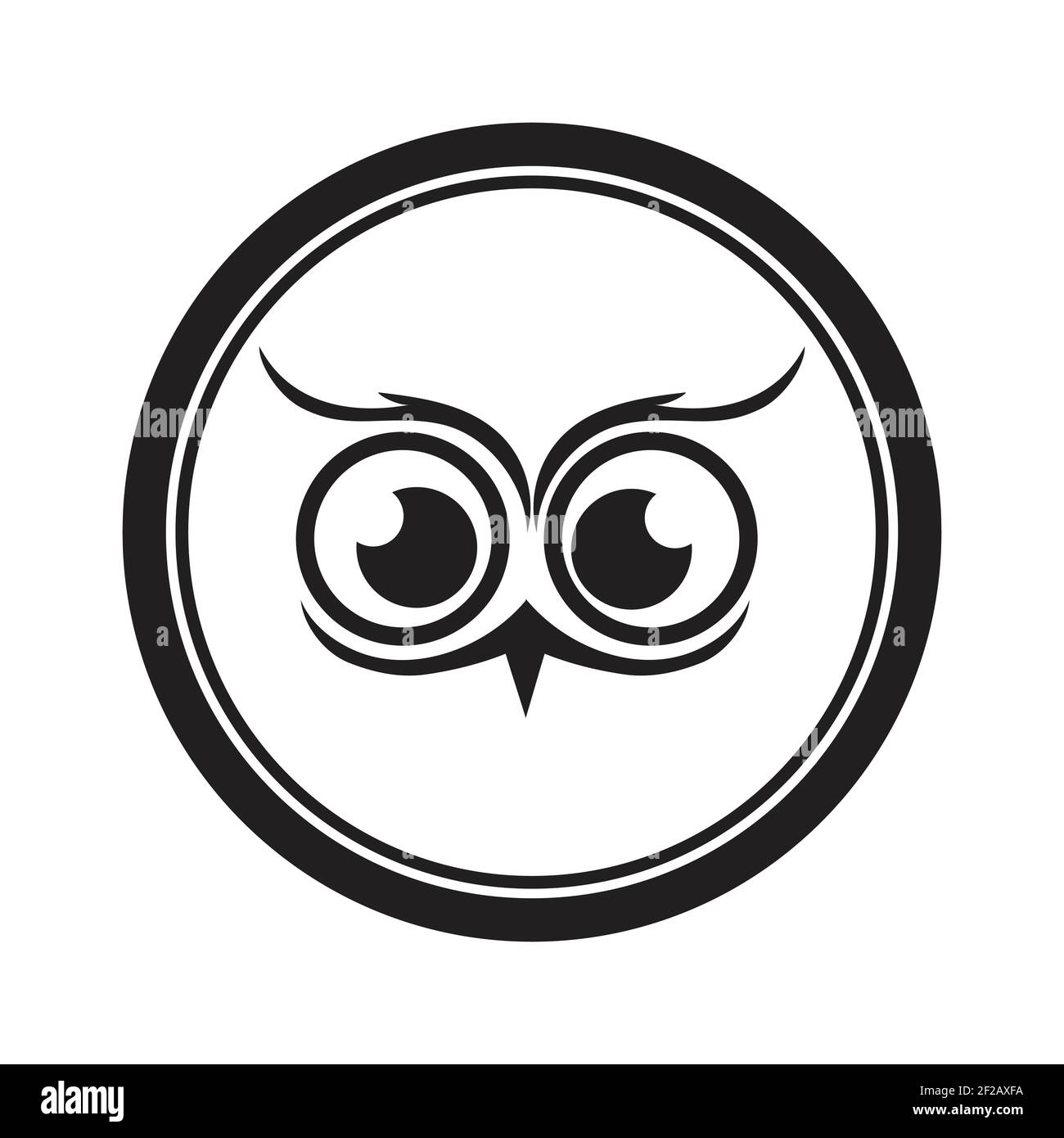 Owl logo and icon concept. Logo available in vector. Stock Vector