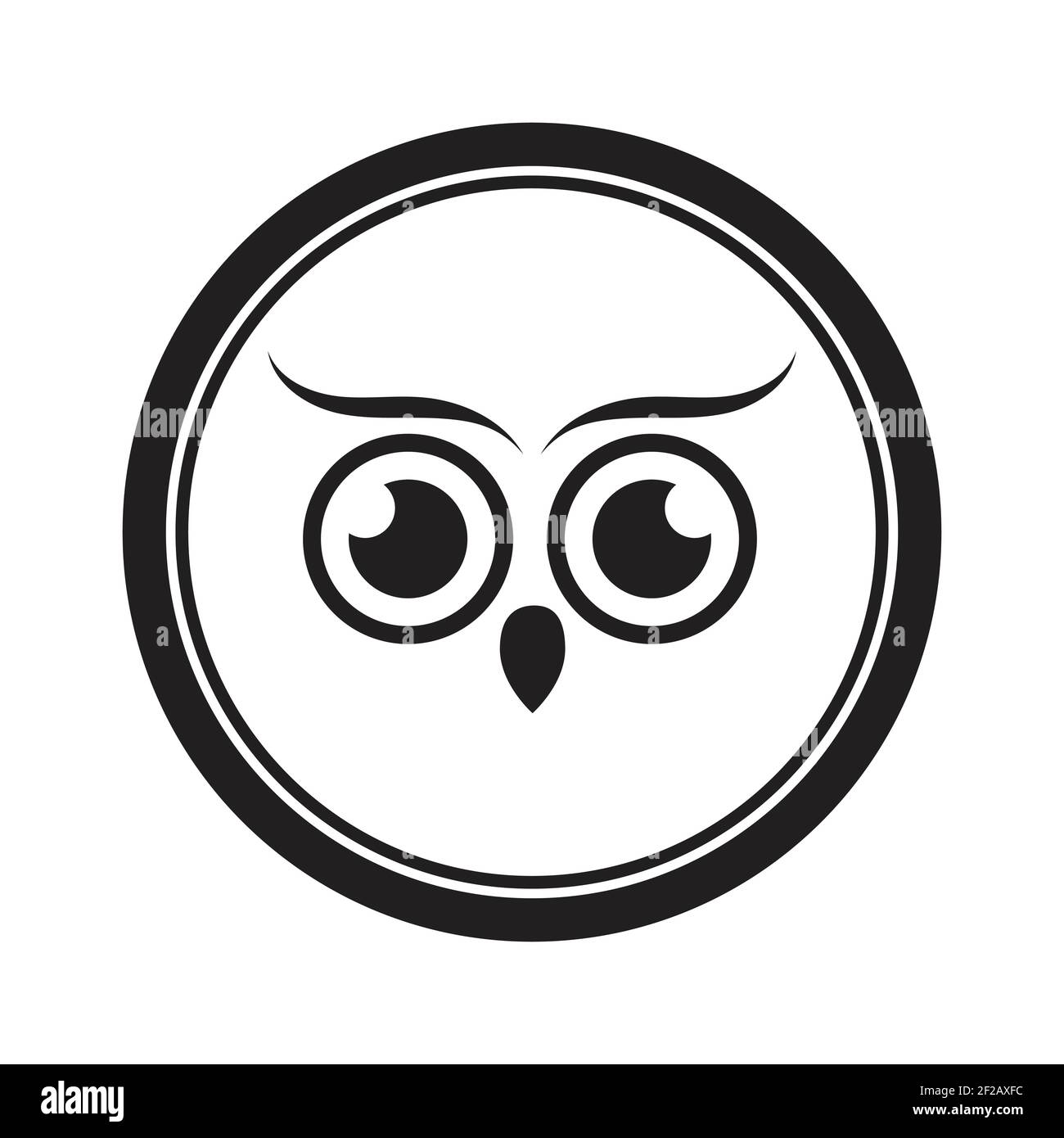 Owl logo and icon concept. Logo available in vector. Stock Vector