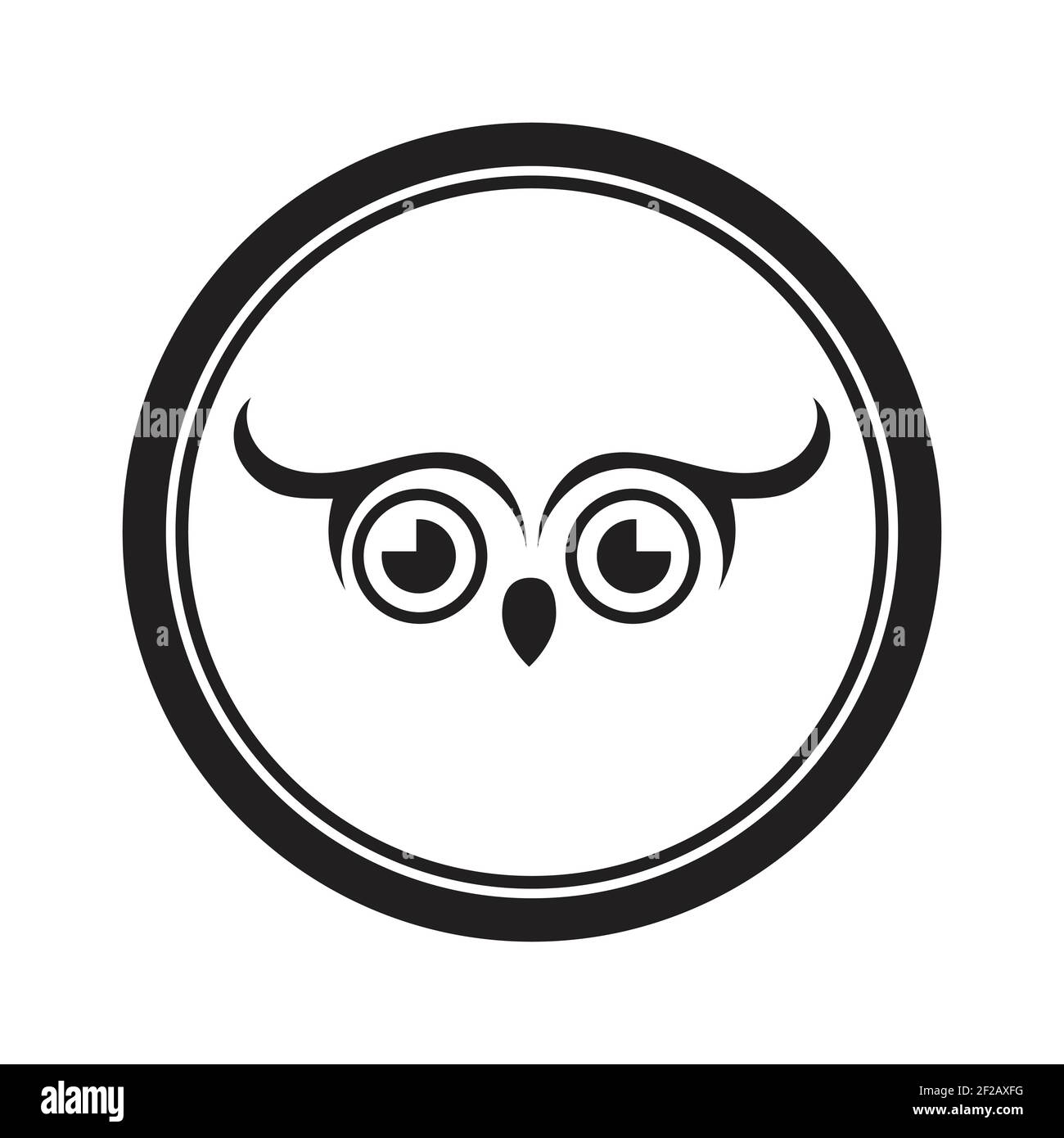 Owl logo and icon concept. Logo available in vector. Stock Vector