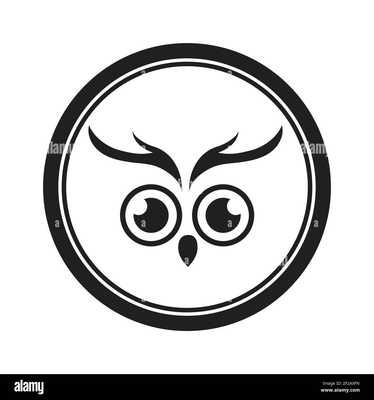 Owl logo and icon concept. Logo available in vector. Stock Vector