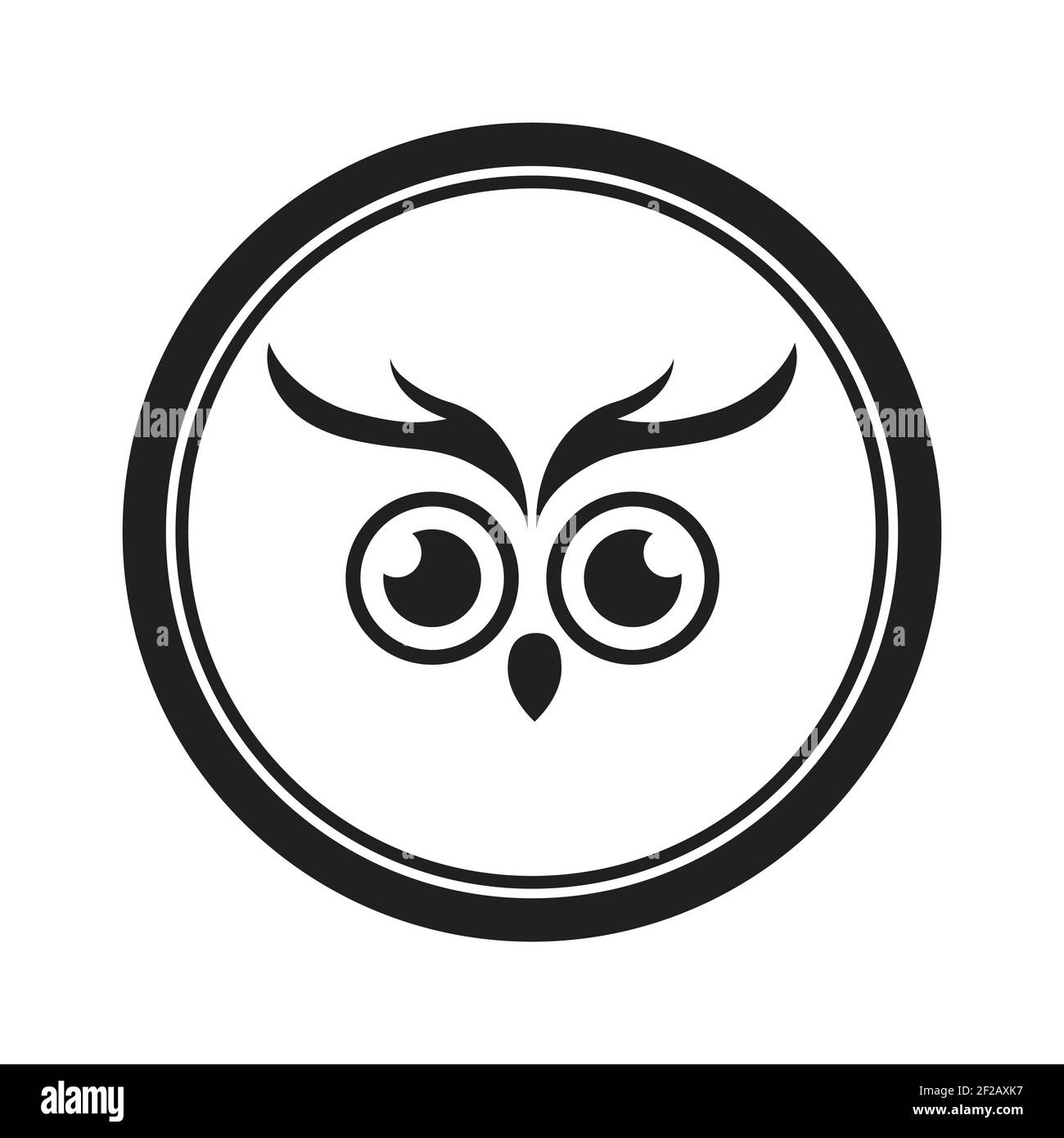 Owl logo and icon concept. Logo available in vector. Stock Vector