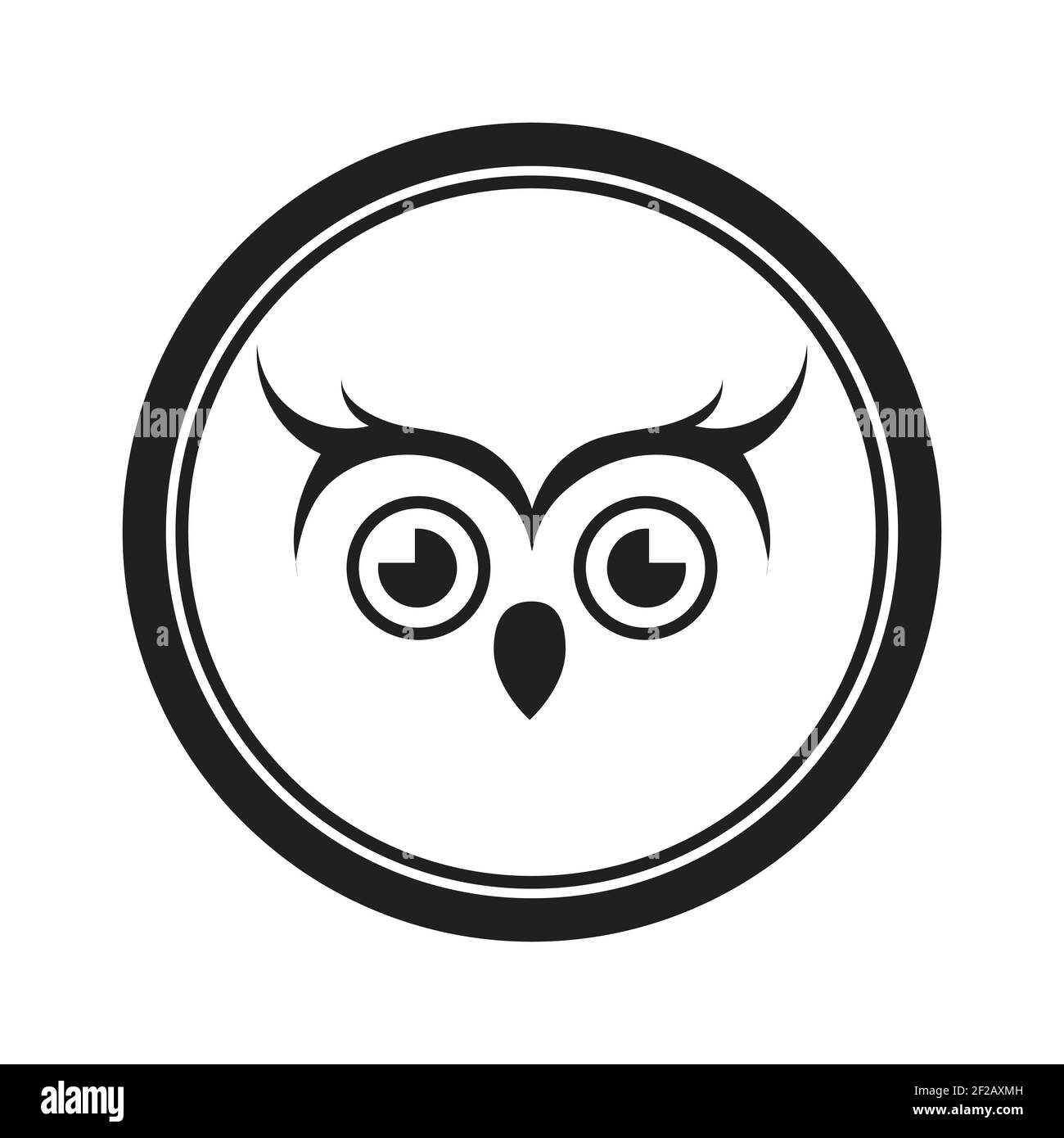 Owl logo and icon concept. Logo available in vector. Stock Vector