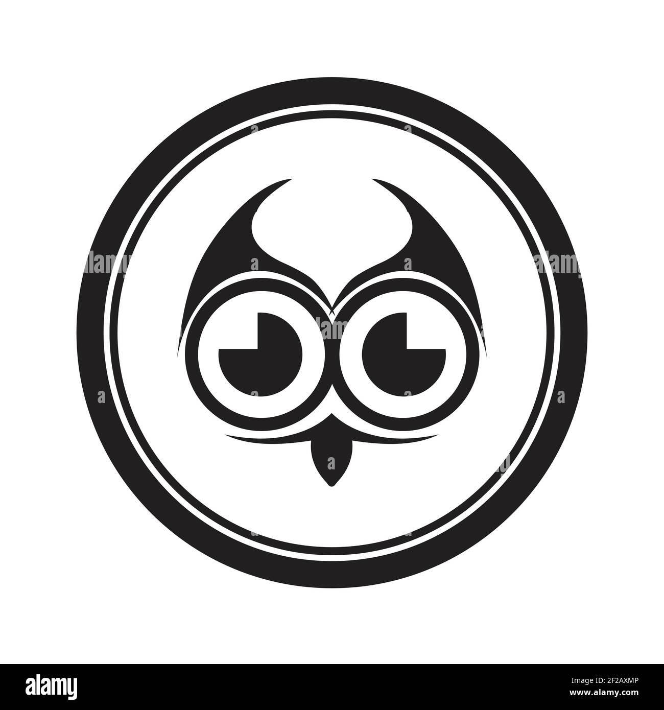 Owl logo and icon concept. Logo available in vector. Stock Vector