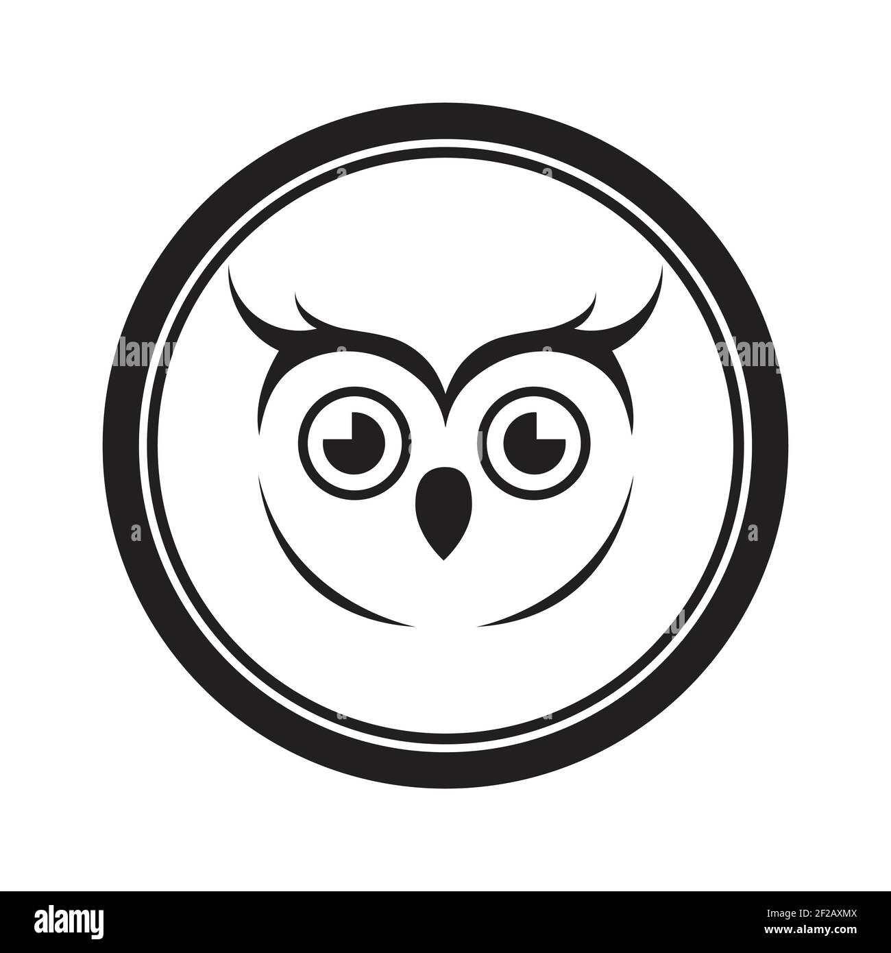Owl logo and icon concept. Logo available in vector. Stock Vector