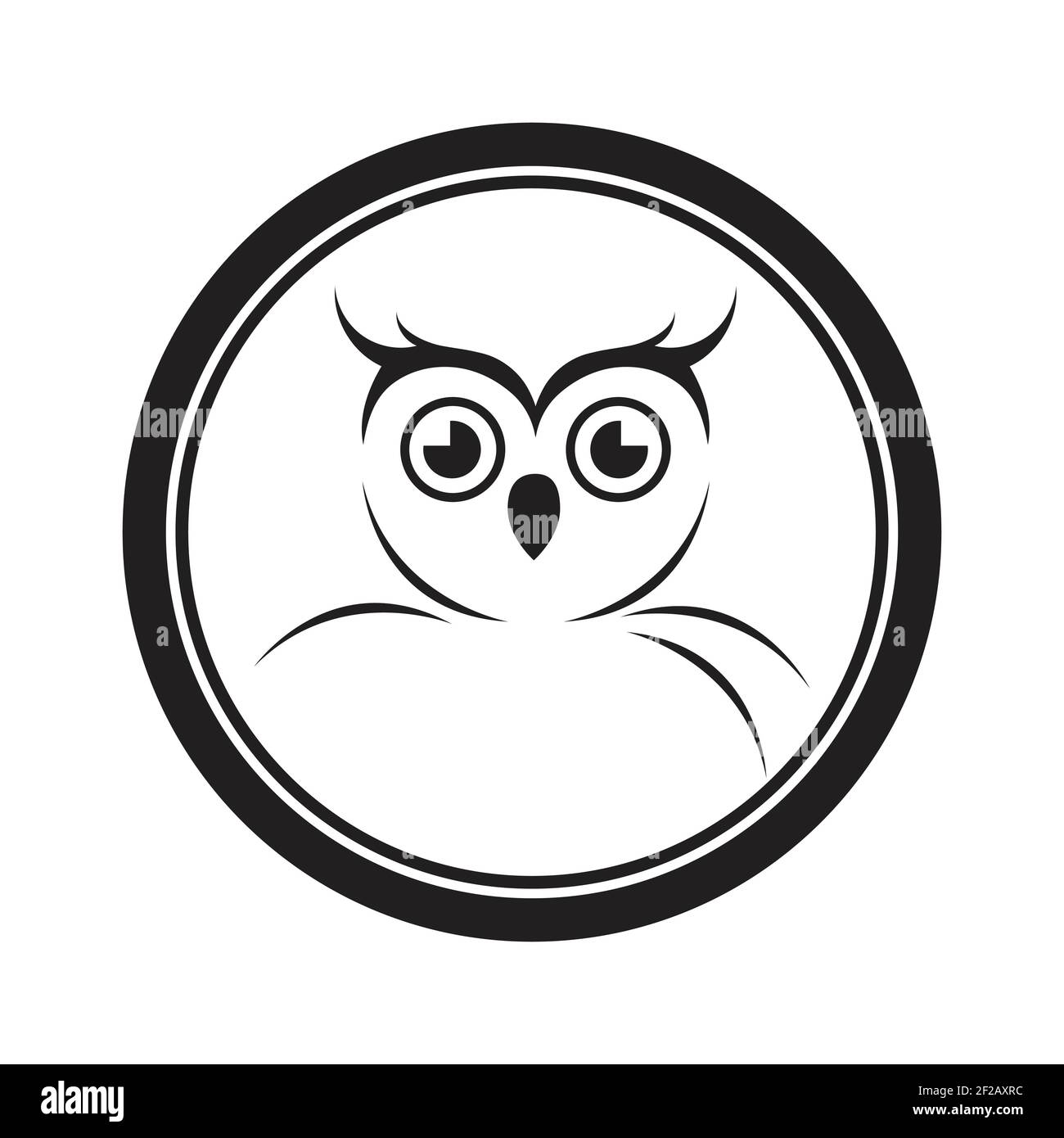 Owl logo and icon concept. Logo available in vector. Stock Vector