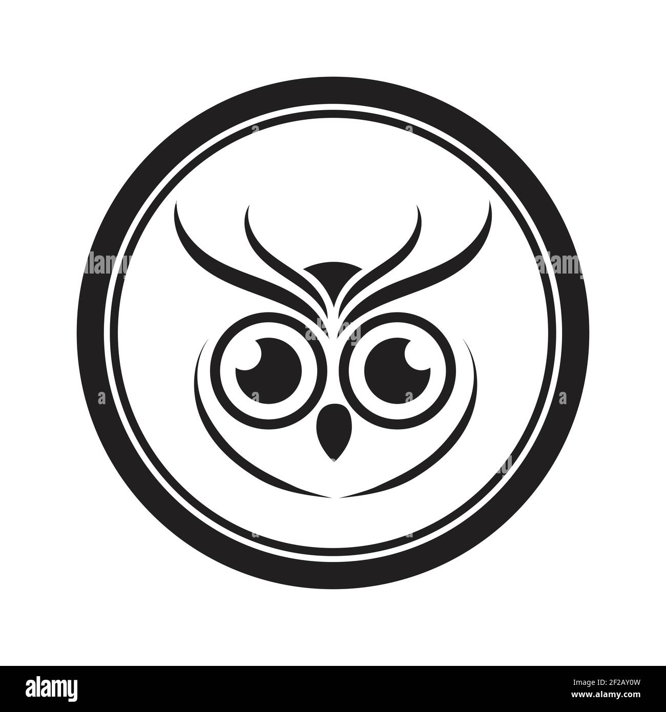Owl logo and icon concept. Logo available in vector. Stock Vector