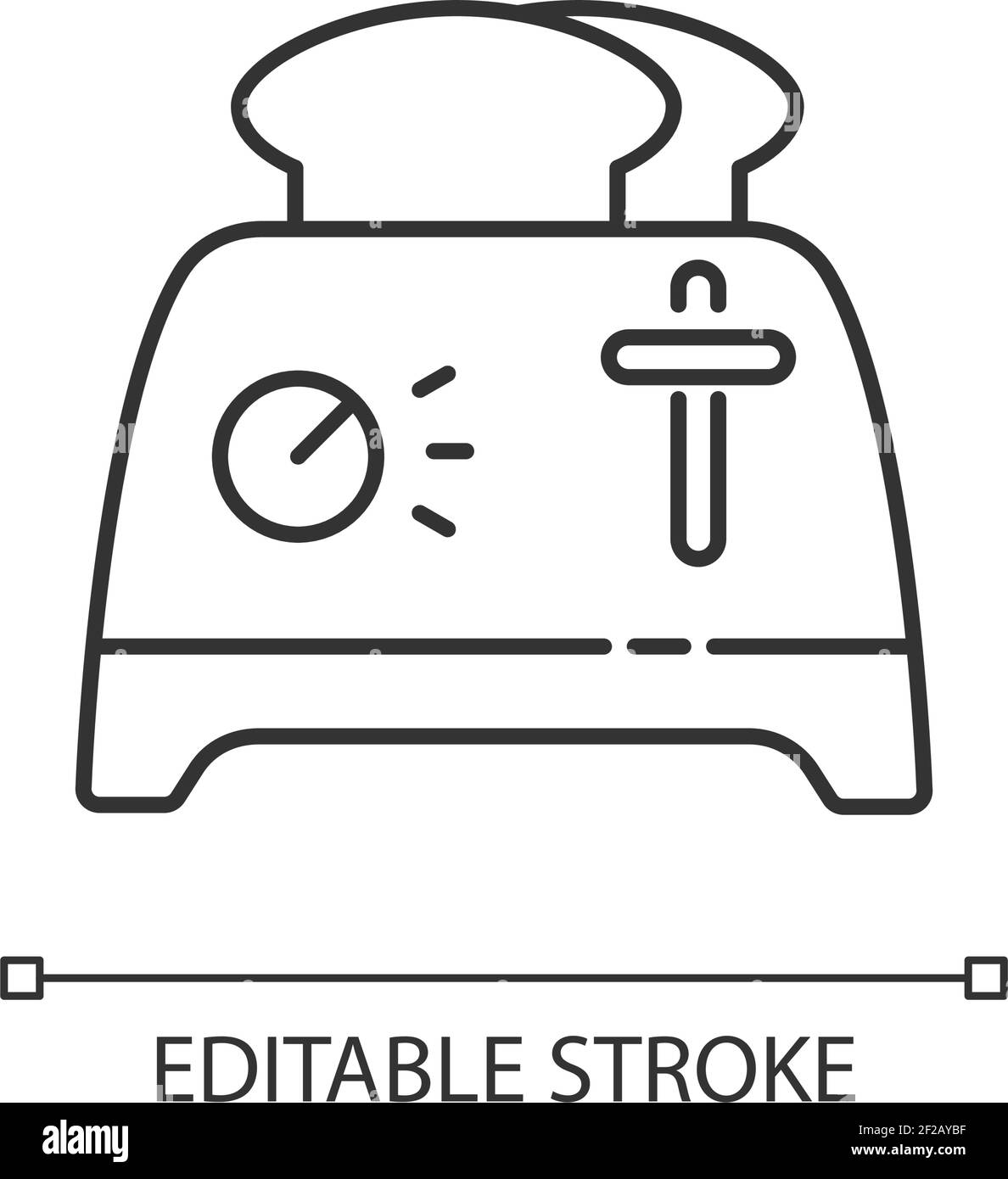Toaster linear icon Stock Vector Image & Art Alamy