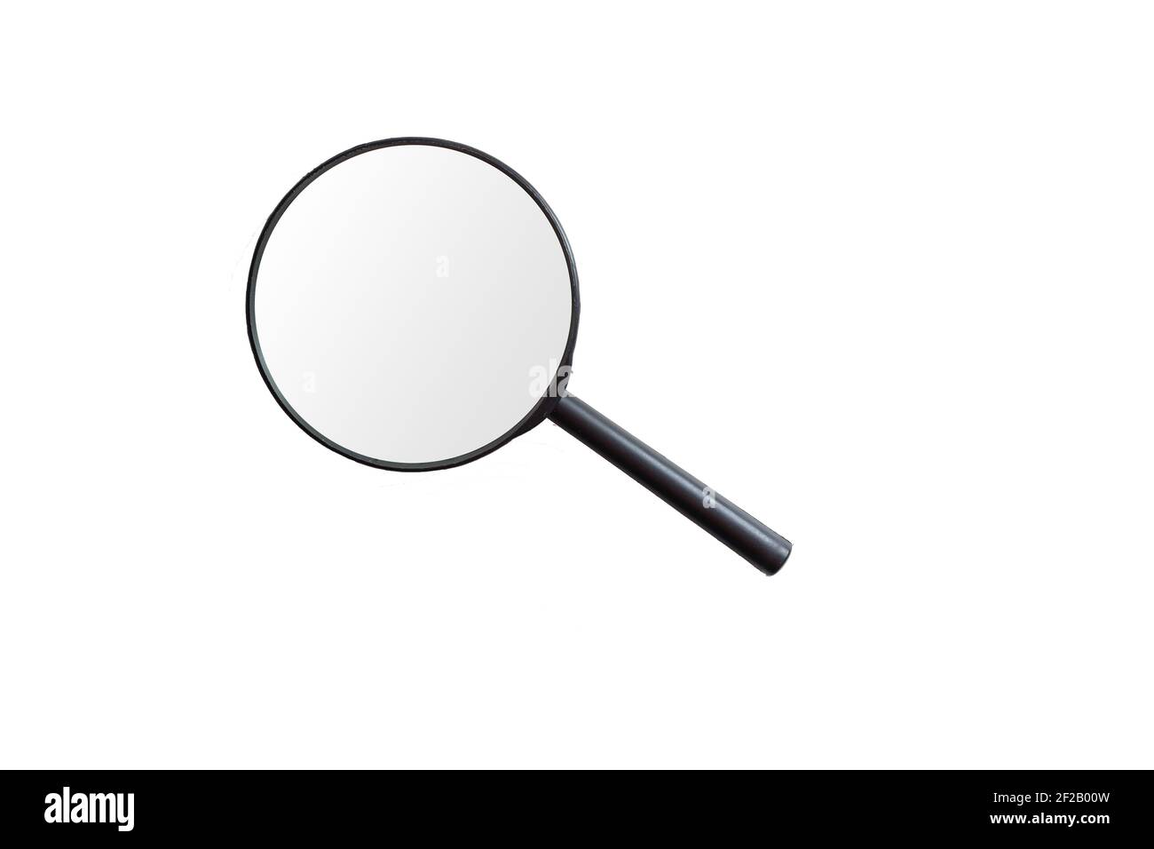 Magnifying glass on white background Stock Photo Alamy