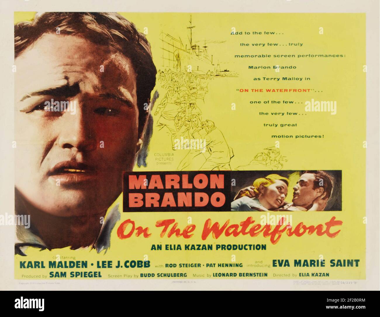 Marlon Brando, On The Waterfront 1954 Stock Photo