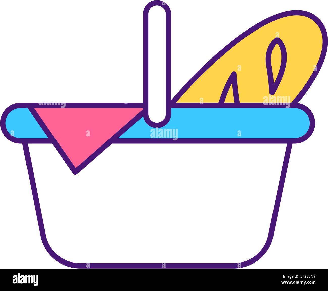 Family picnic RGB color icon Stock Vector Image & Art - Alamy