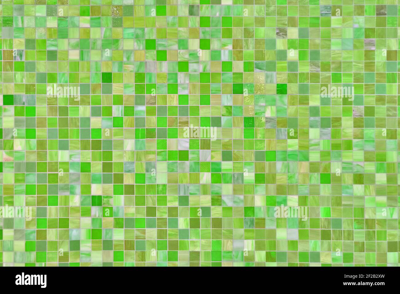 Background of small light green tiles, surface texture Stock Photo Alamy