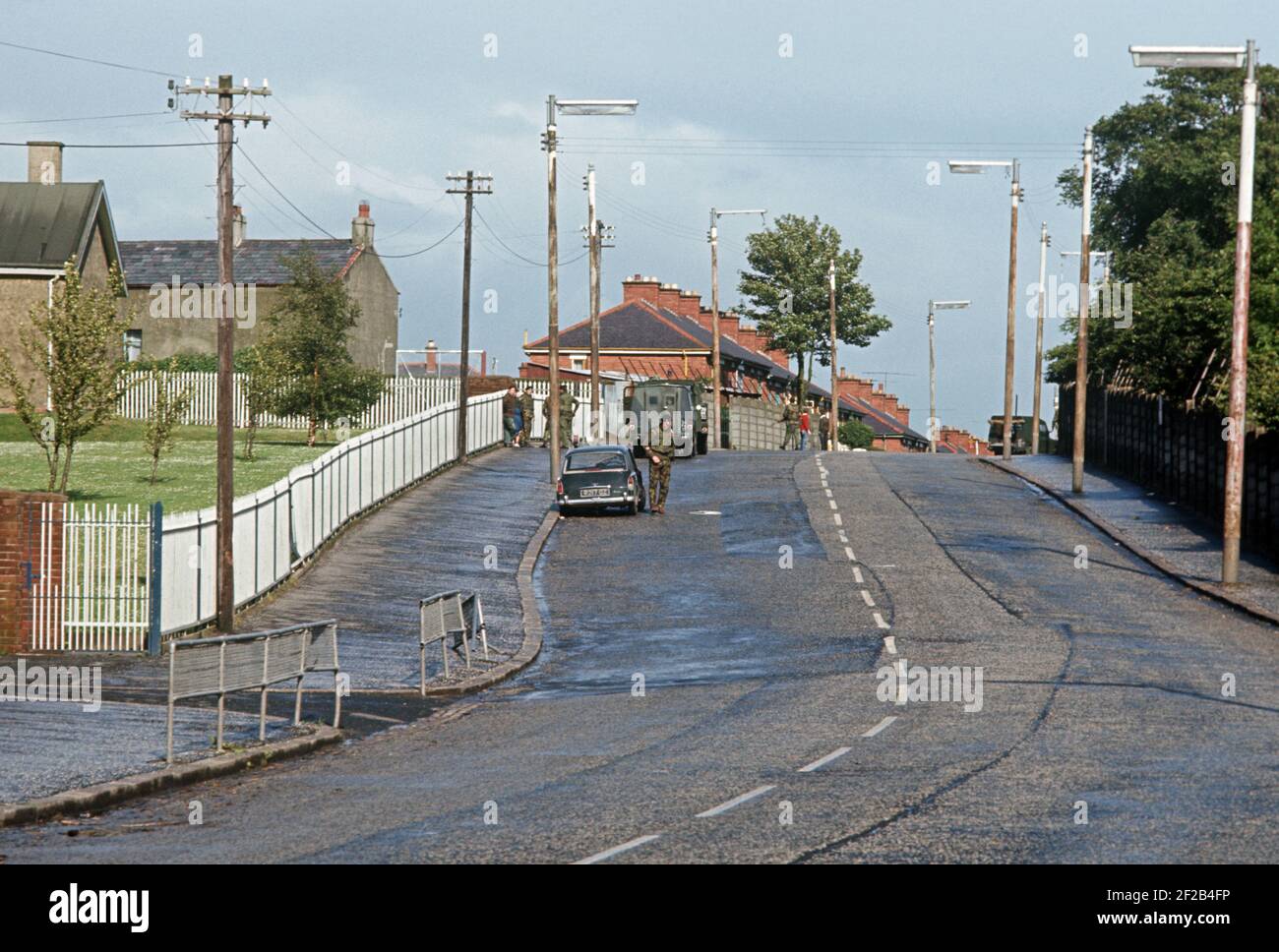 BELFAST, UNITED KINGDOM JUNE 1972. Suspect Vehicle in Ballymurphy