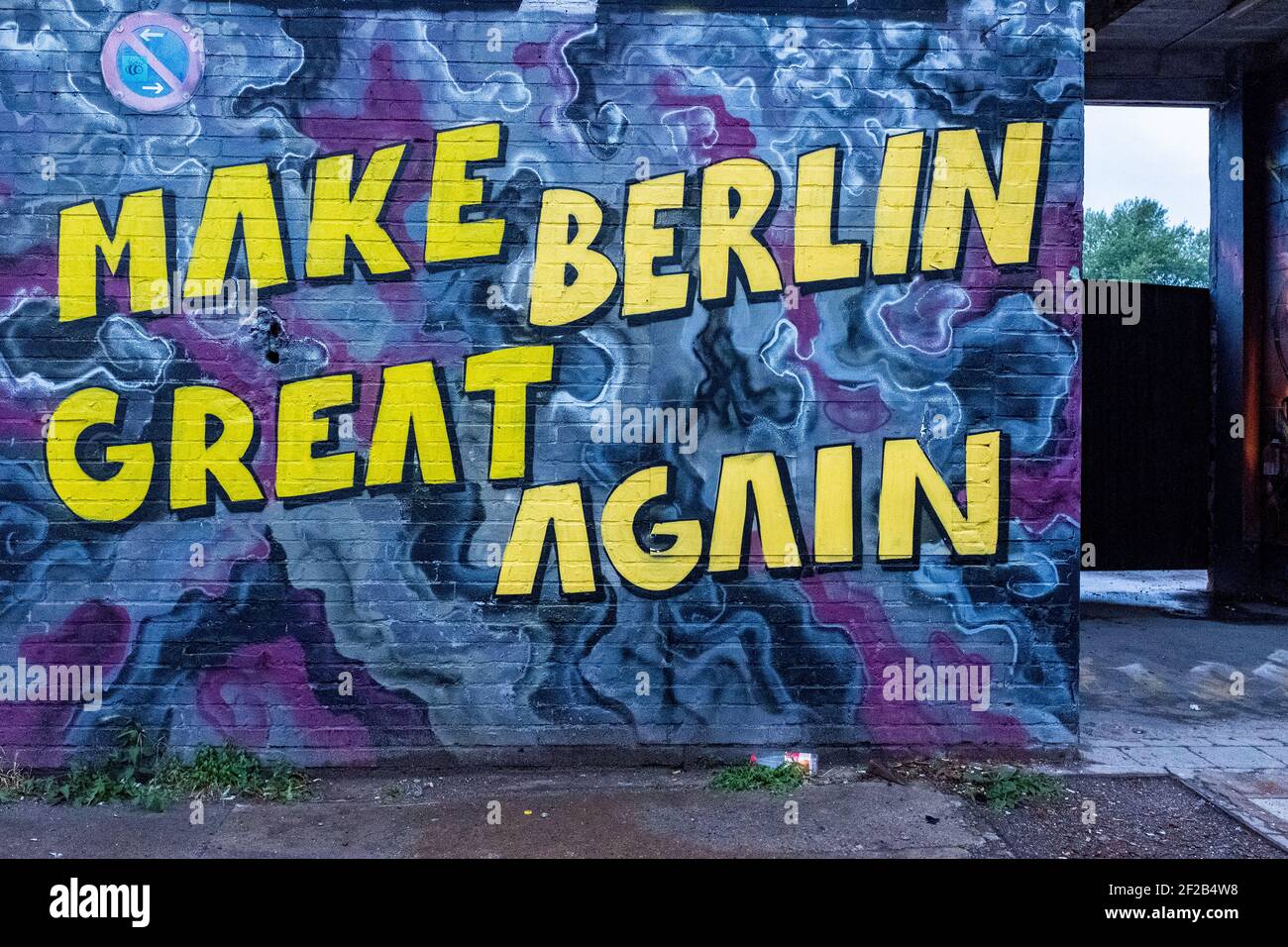 Berlin, Germany. Years and Decades after closure, the former railway