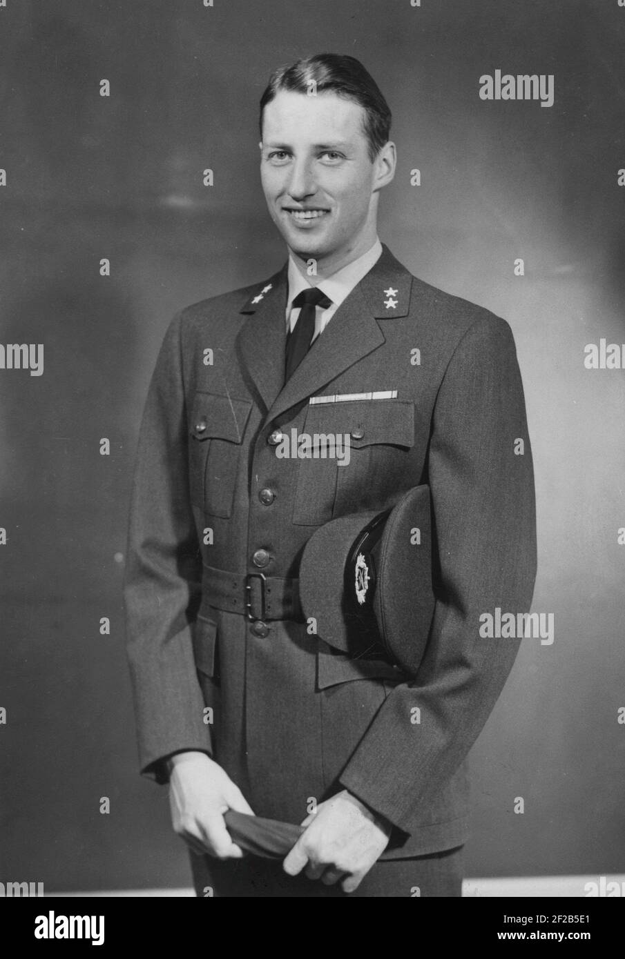 King Harald of Norway. Pictured when being crown prince in the 1950s. Stock Photo