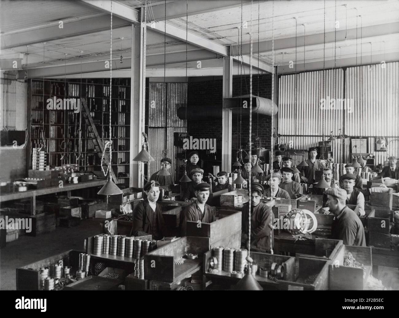 Factory Interior 1912 The Now Internationally Known Swedish Company 