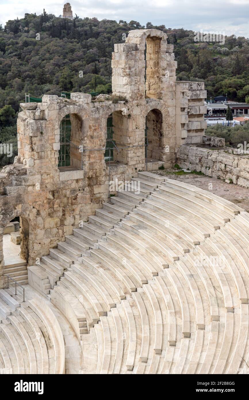 Odeon of Herodes Atticus in the Acropolis of Athens, Attica, Greece