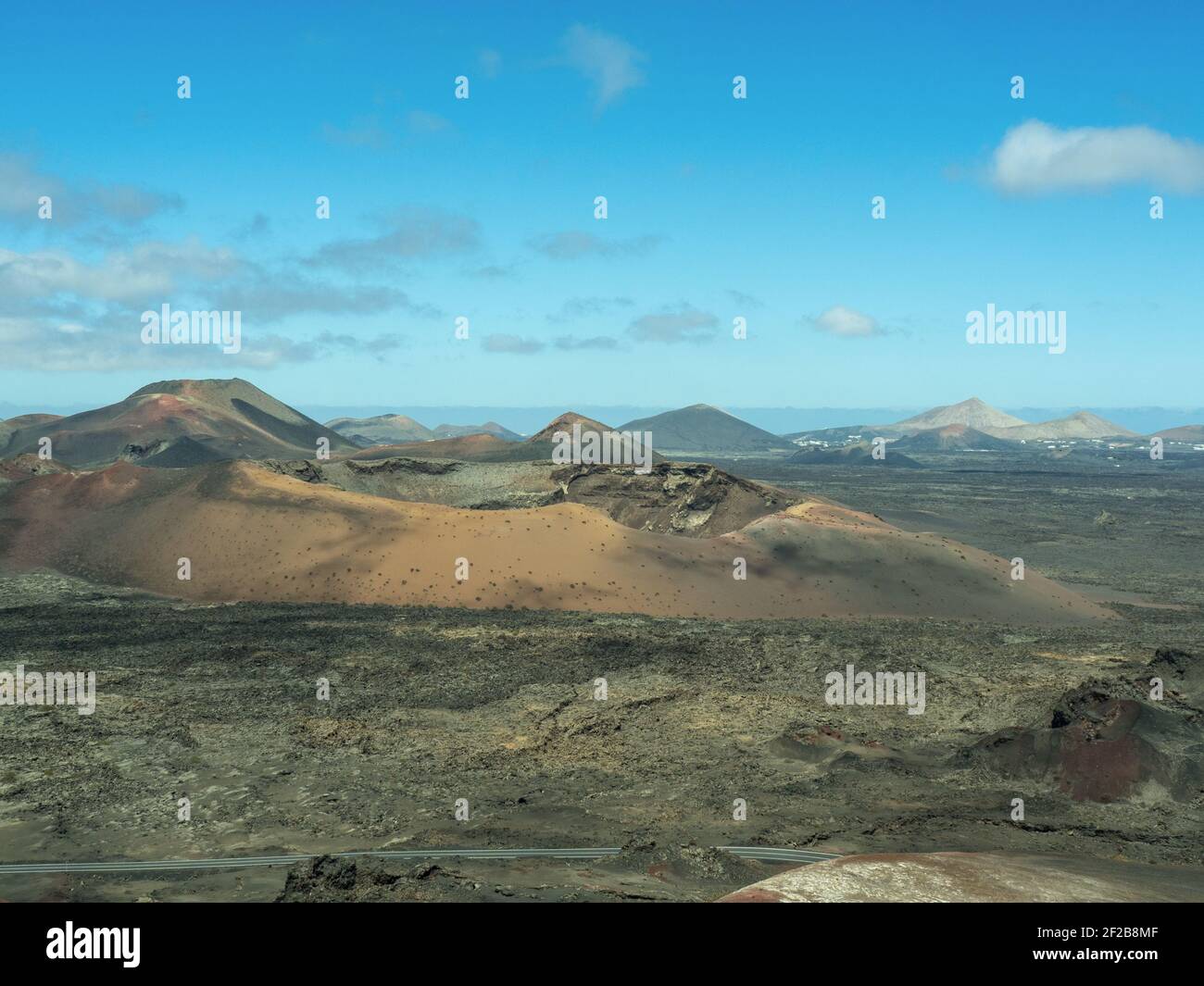 A Beautiful Volcanic Landscape Of The Island Of Lanzarote Canary 