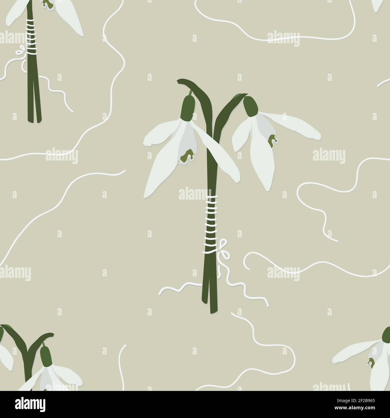 Snowdrops - vector background Stock Vector Image & Art - Alamy
