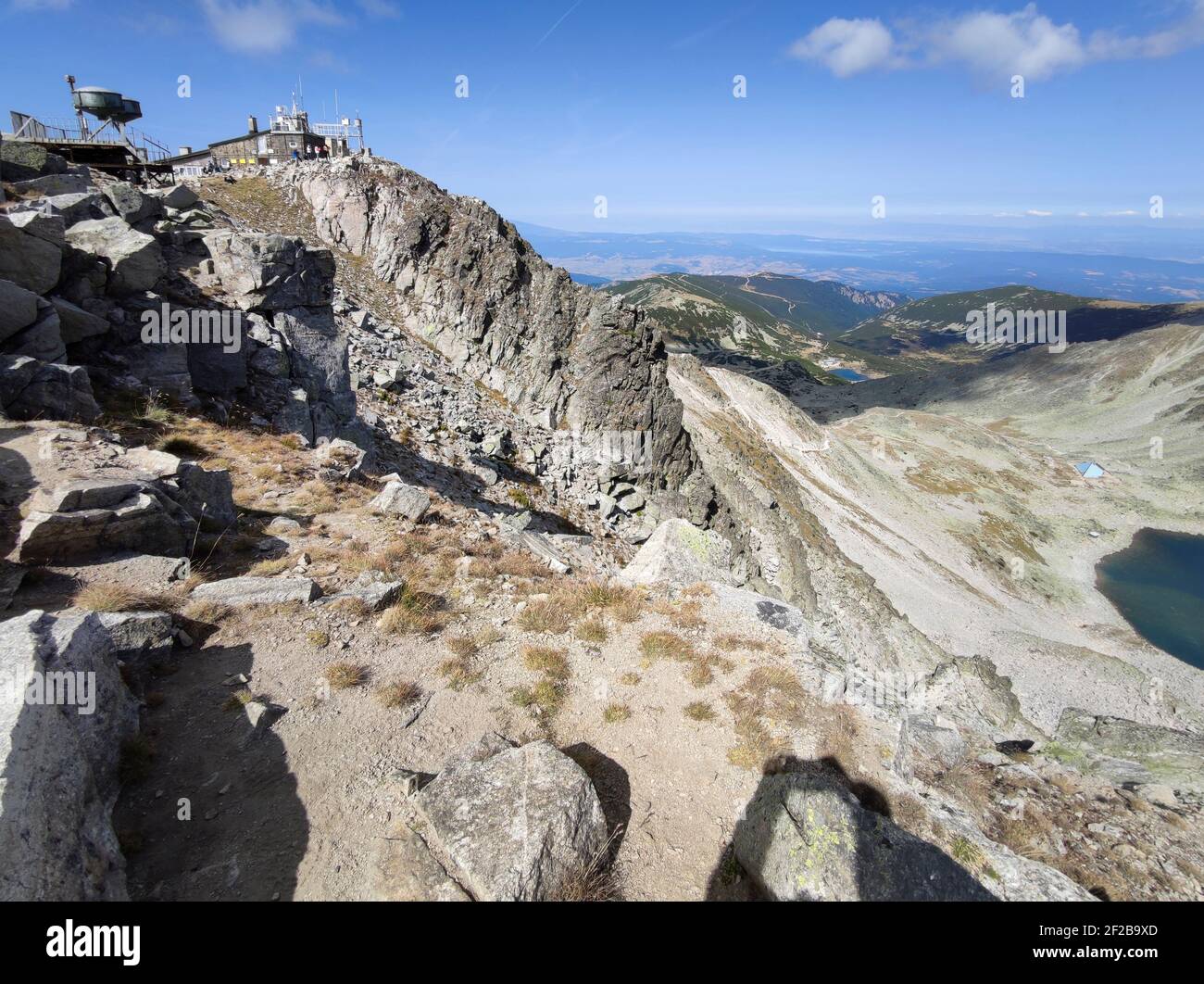 Amazing Landscape from Musala peak, Rila mountain, Bulgaria Stock Photo ...