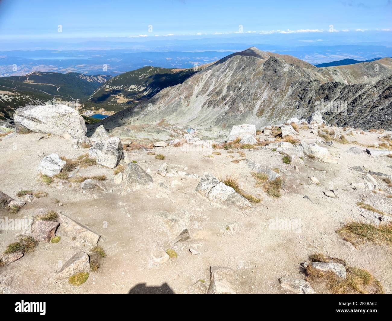 Amazing Landscape from Musala peak, Rila mountain, Bulgaria Stock Photo ...