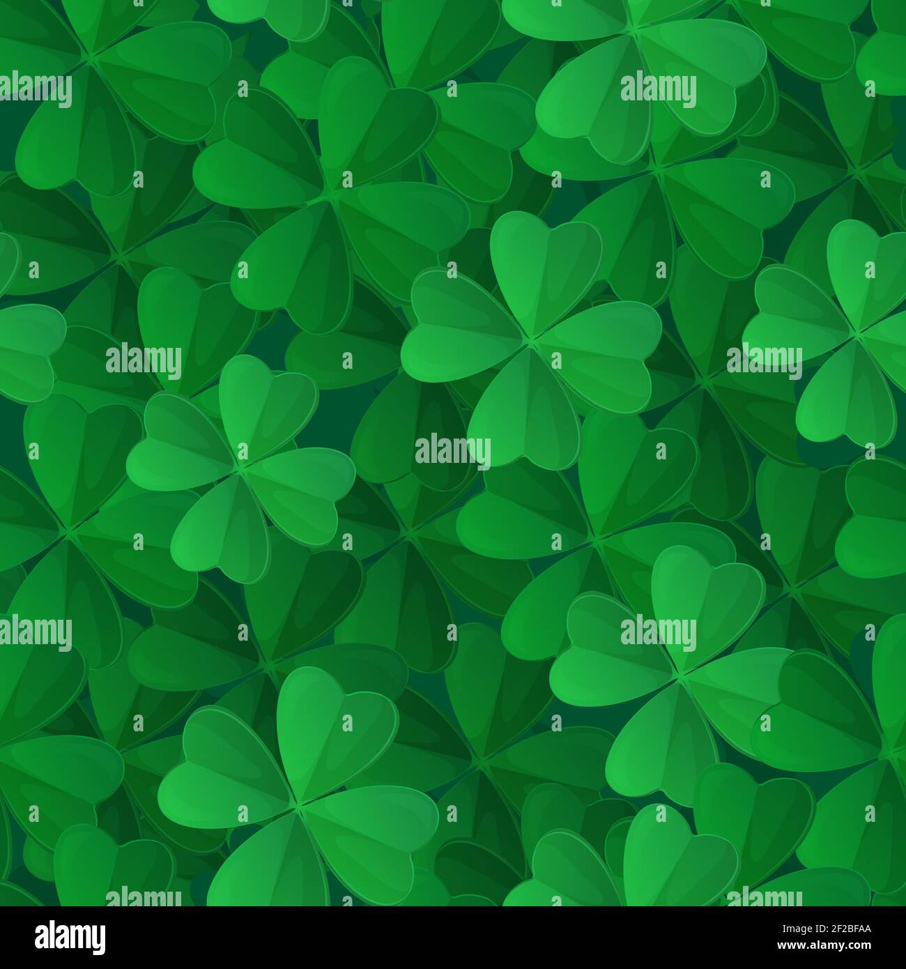 Green clover seamless pattern. Saint Patrick Day texture. Stock vector ...