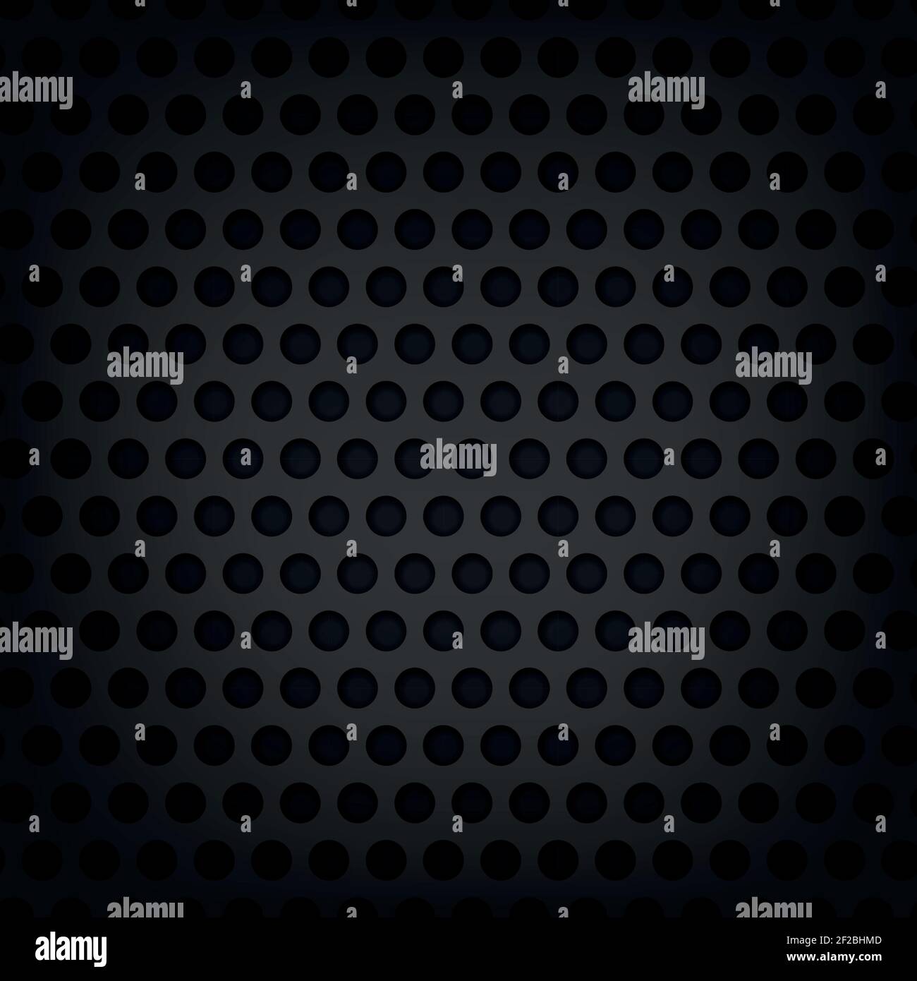 Material perforated metal dark background texture - Vector illustration Stock Vector