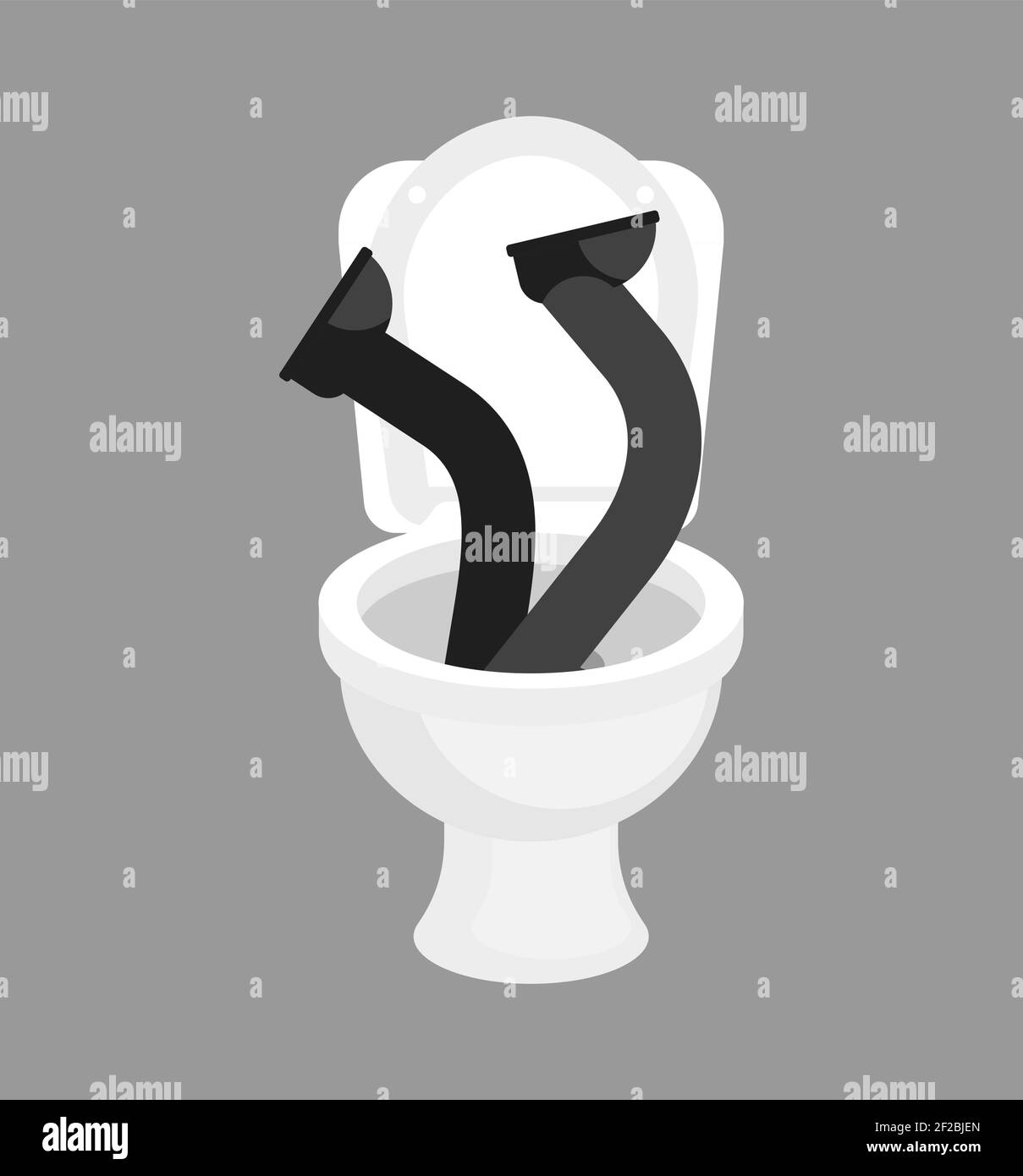 Fall into toilet. Man in toilet. Feet sticking out of toilet Stock Vector Image & Art Alamy