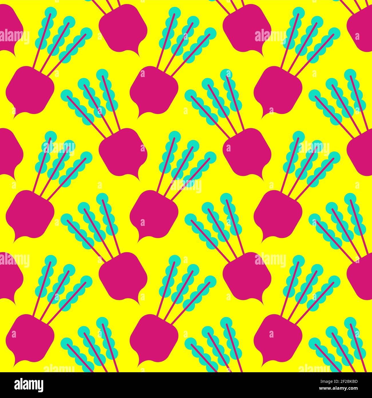 Beet cartoon pattern seamless. Beetroot natural Vegetable background Stock Vector