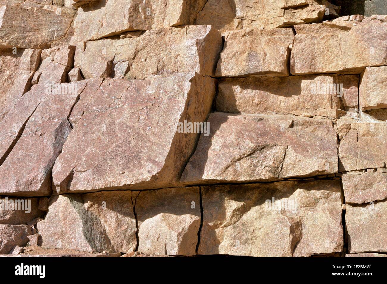 Granite Rock and Stone Abstract Background with multi-colors and veins. Stock Photo