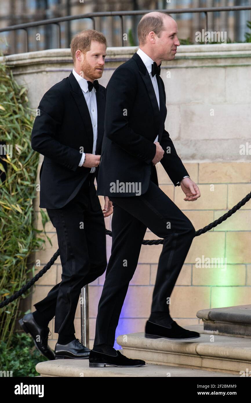 London, United Kingdom. 4th April 2019. Prince Harry, Prince William attending The World Premiere of the Netflix Television Series 'Our Planet' held at the Natural History Museum. Credit: Scott Garfitt /Alamy Live News Stock Photo