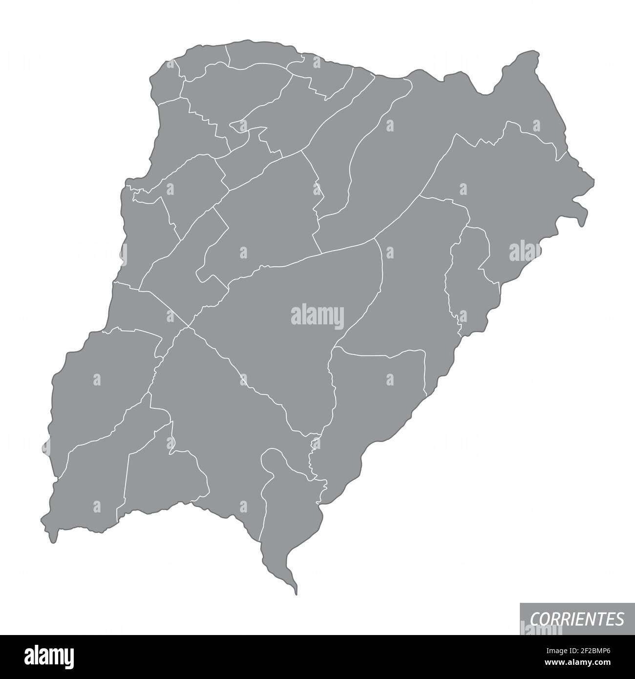 Corrientes Vector Corrientes province administrative map Stock Vector Image & Art - Alamy