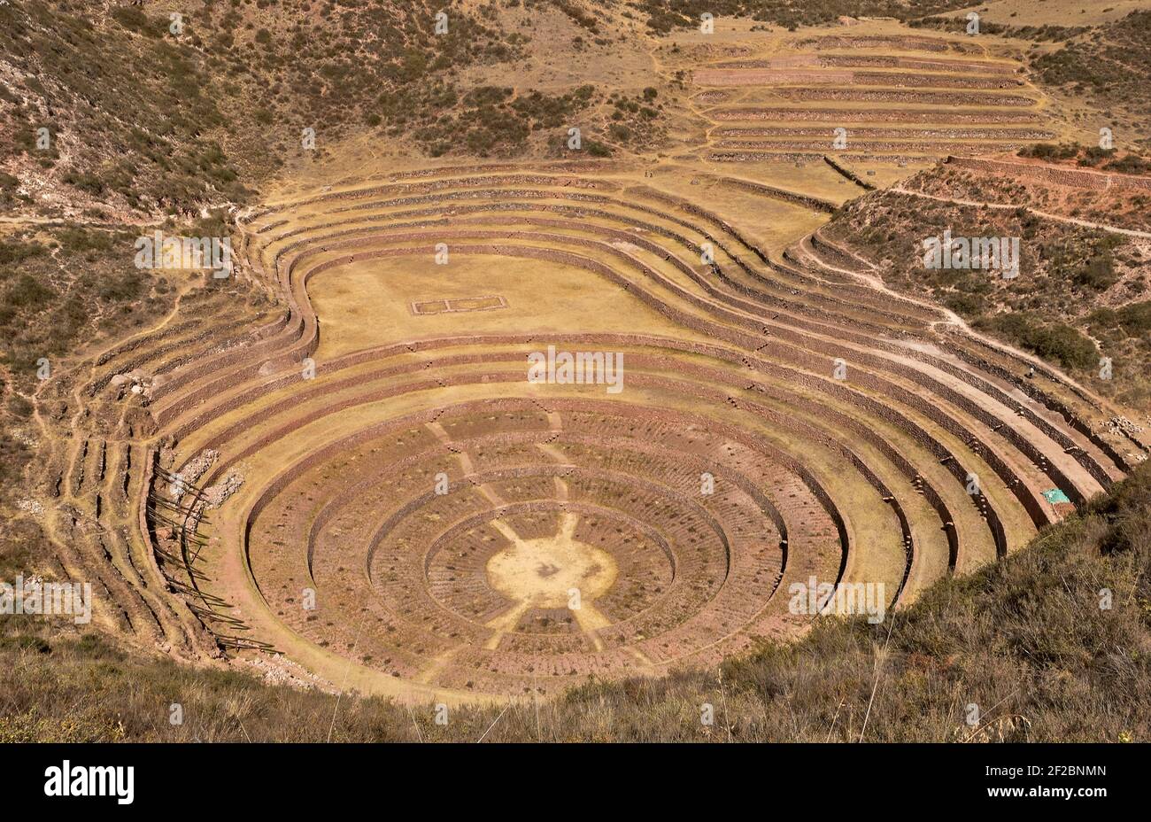 Agricultural Inca Terraces at Moray, probably a agricultural experiment ...