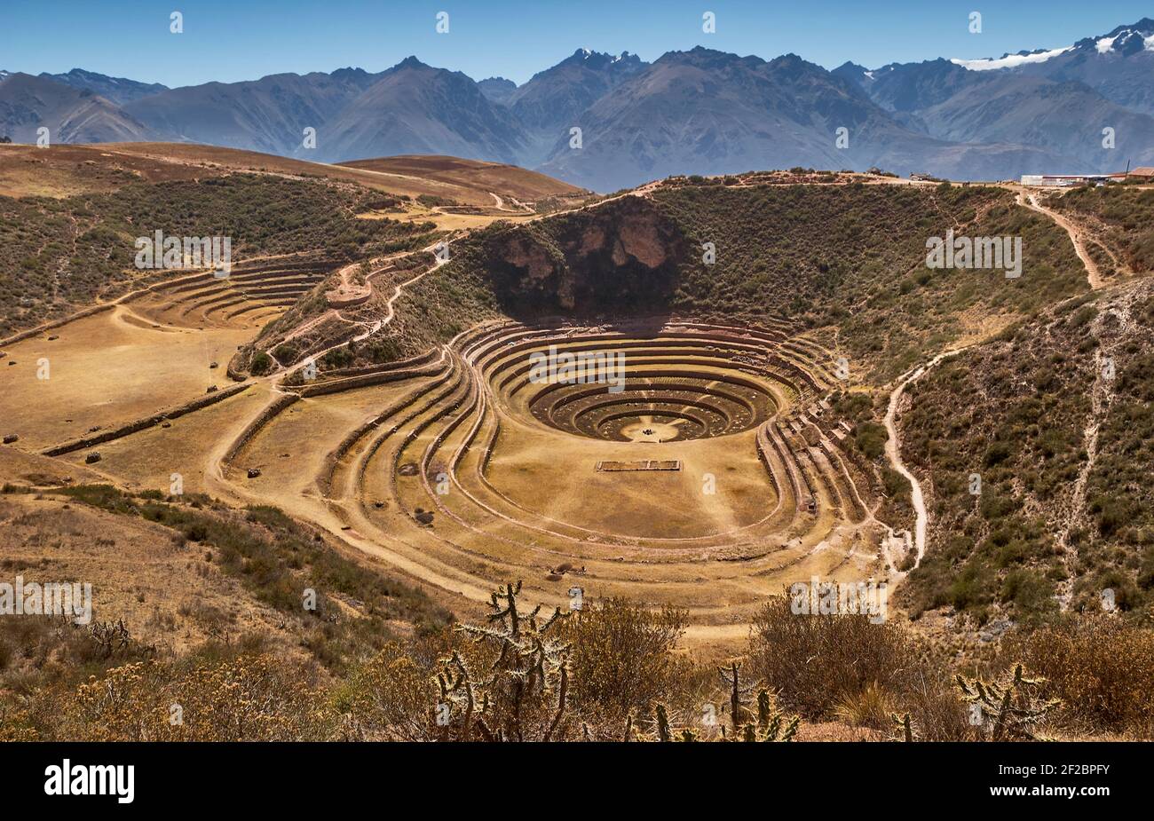 Agricultural Inca Terraces at Moray, probably a agricultural experiment ...