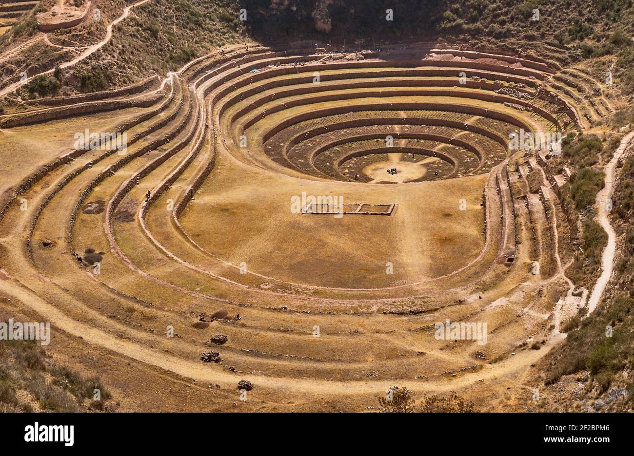 Agricultural Inca Terraces at Moray, probably a agricultural experiment ...