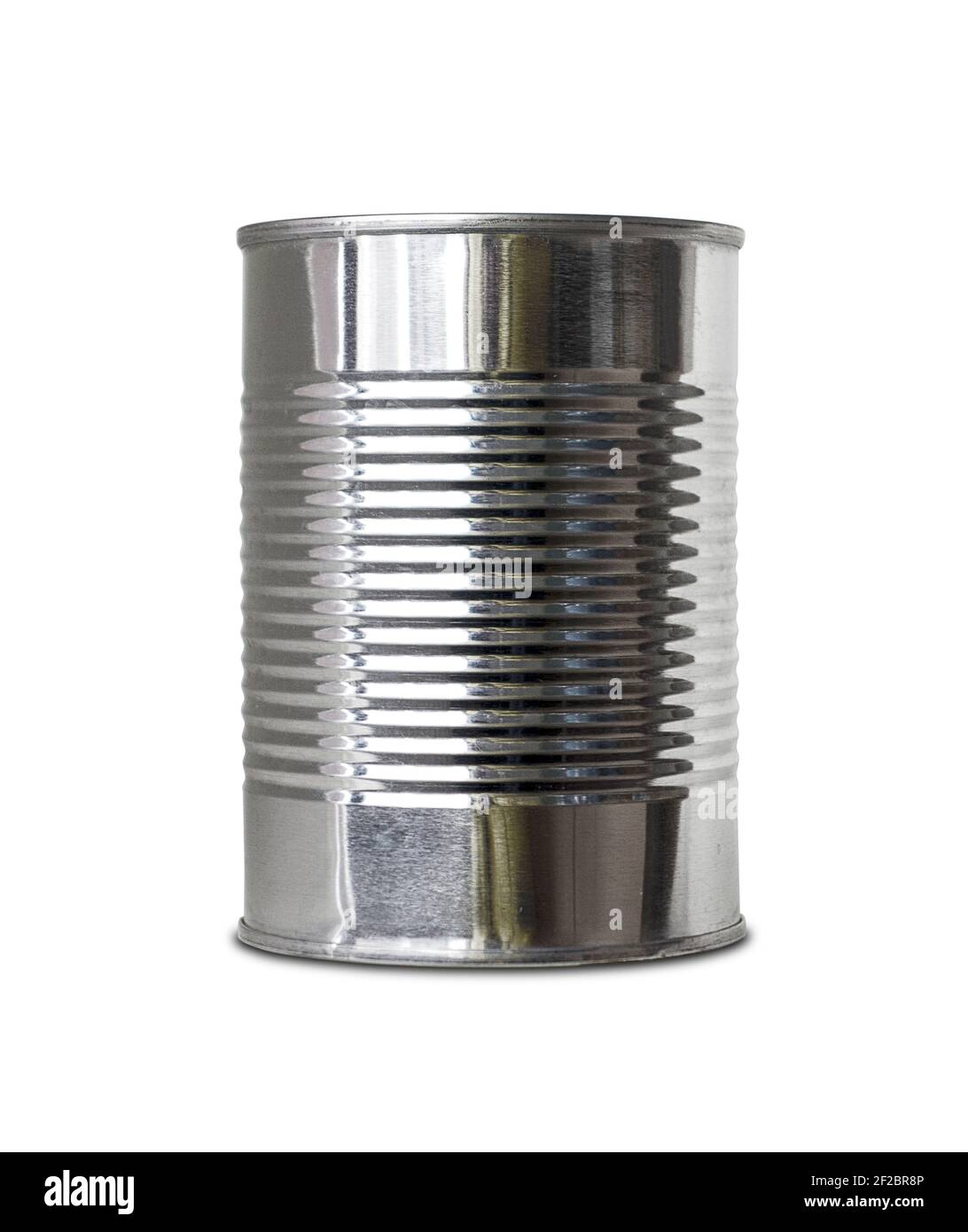 Tin can isolated on white background Stock Photo