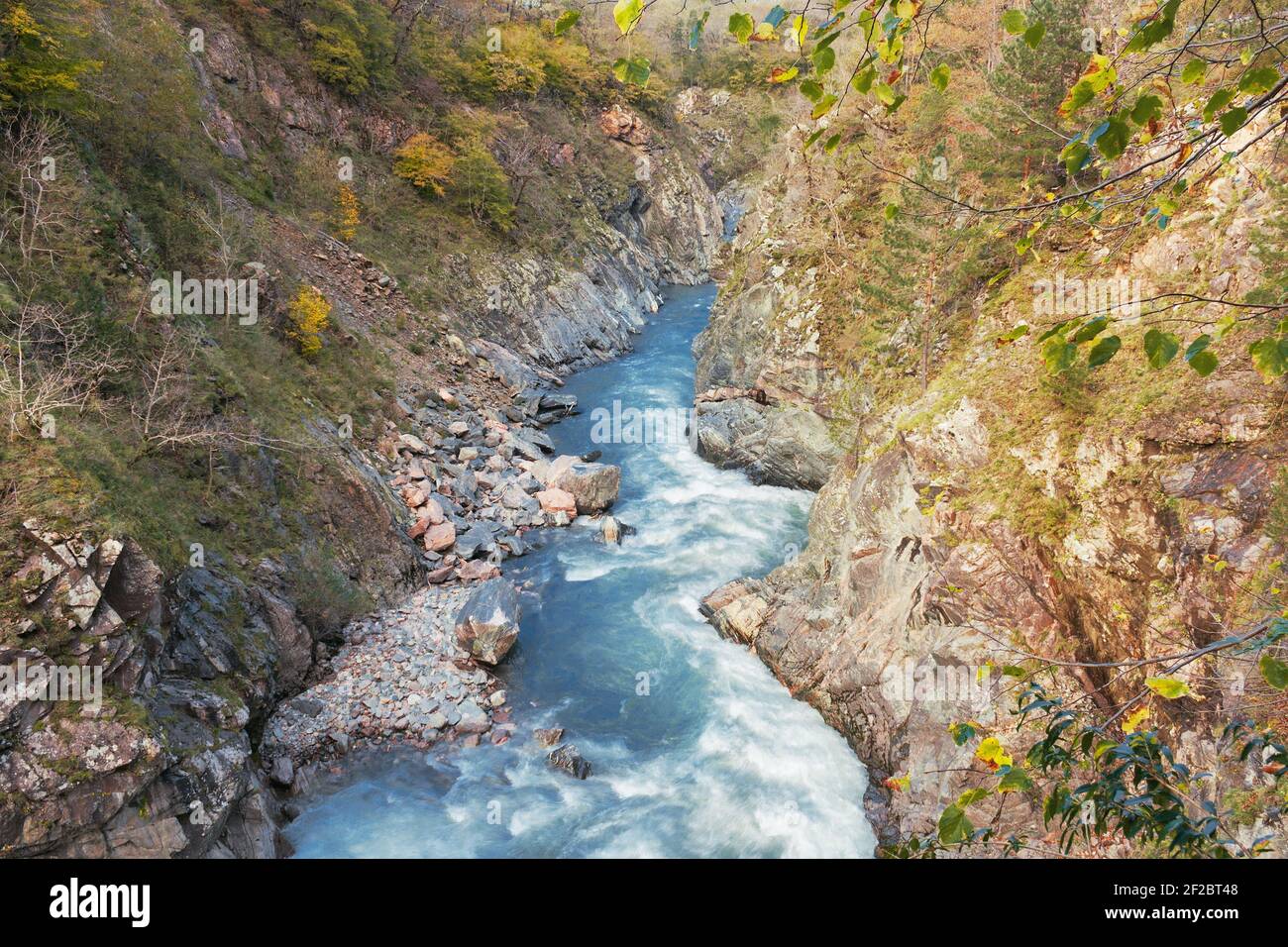 The White river in Adygea Krasnodar Krai Stock Photo