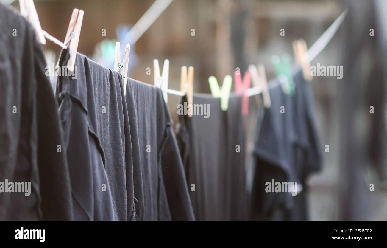 Colorful clothes clothesline hi-res stock photography and images - Page 2 -  Alamy