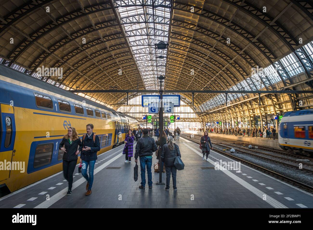 Centraal Station, Amsterdam, Netherlands Stock Photo