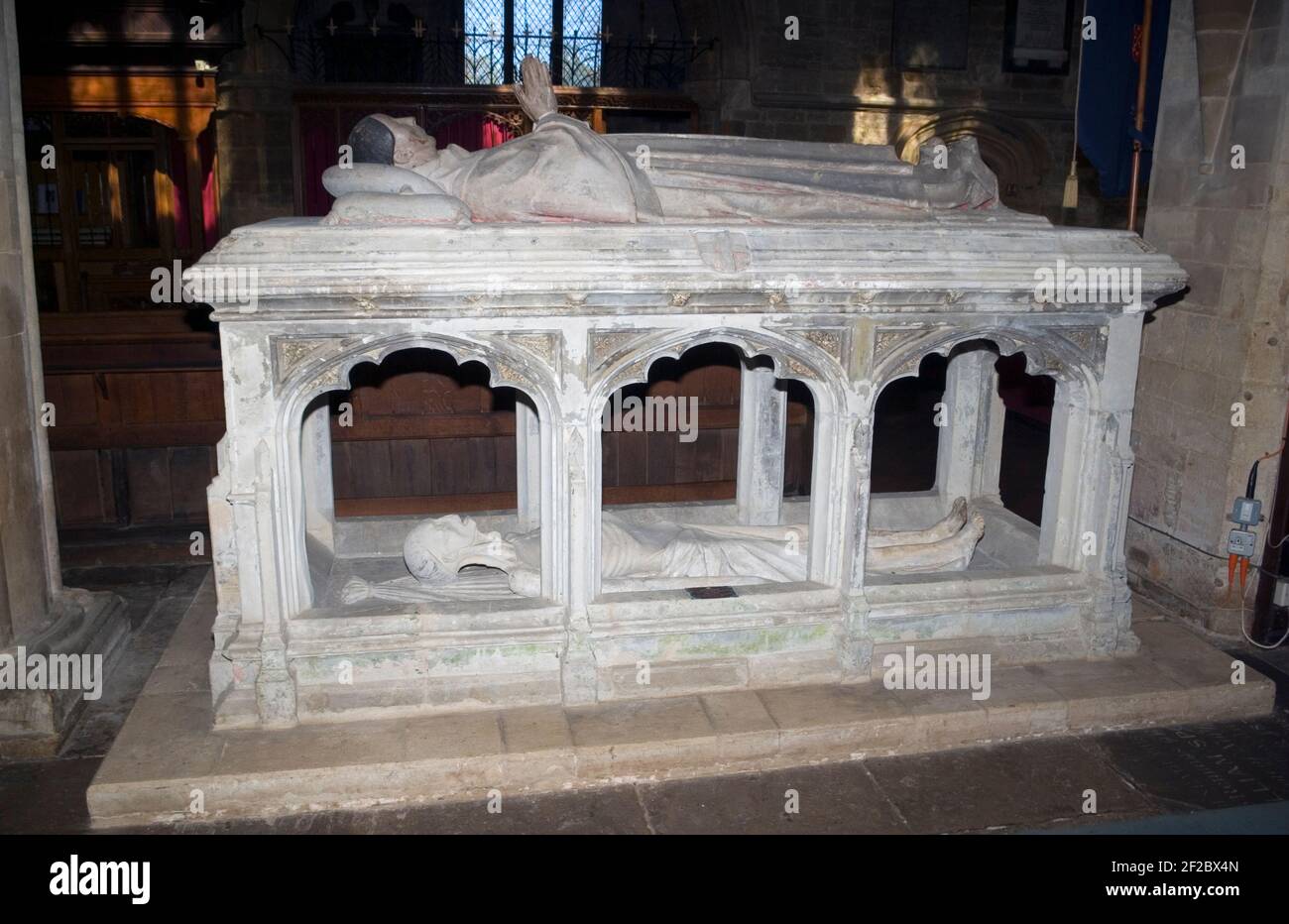 Tomb of William Sponne Archdeacon of Norfolk, Rector of Towcester Stock Photo