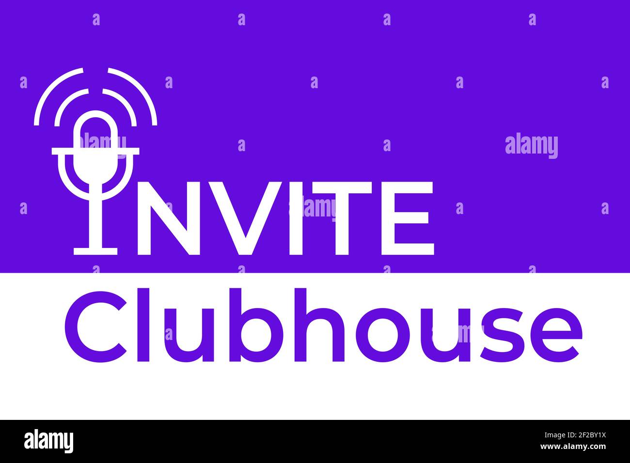 Invite to audio chat. Microphone vector icon Stock Vector