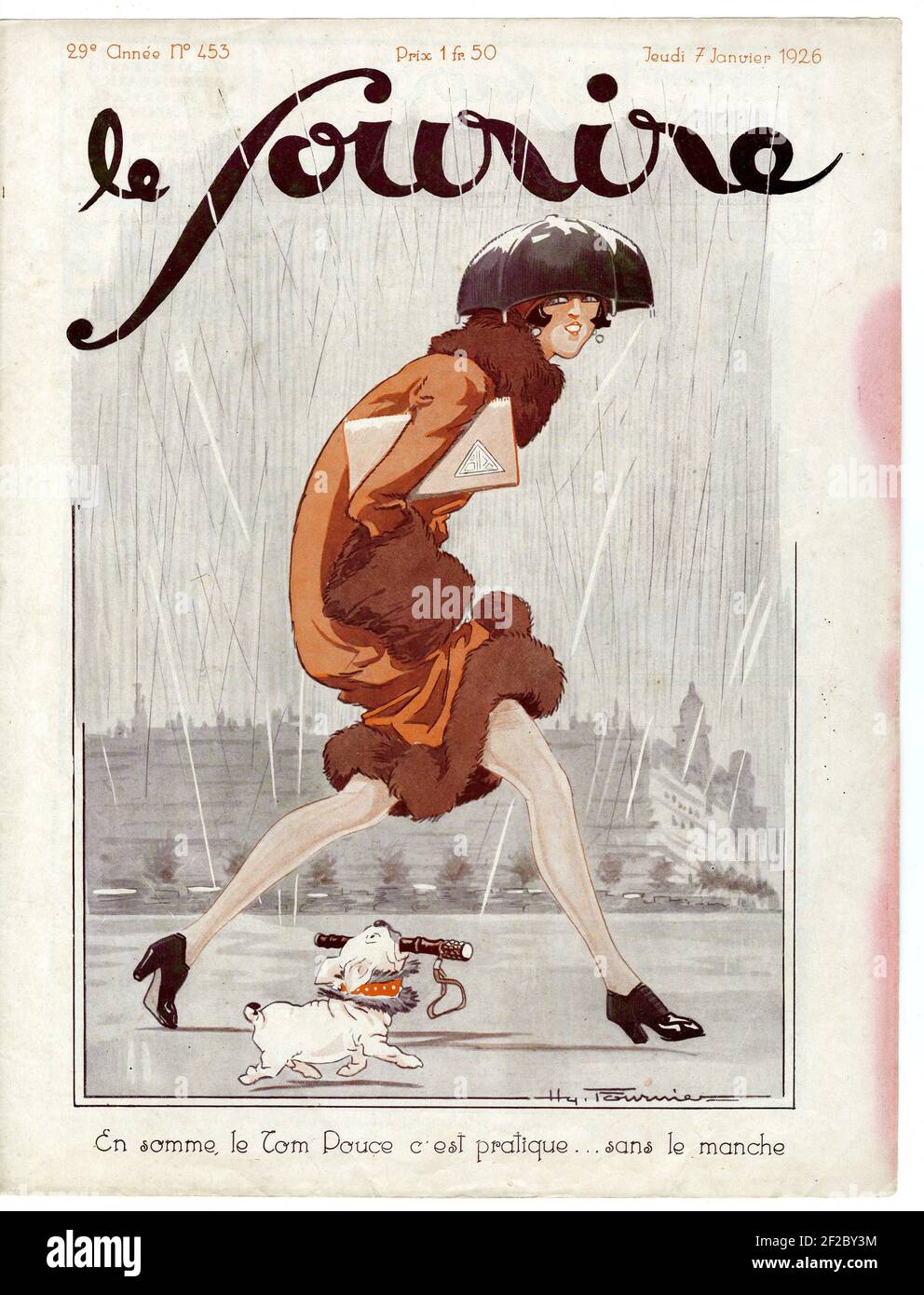 1920s France Le Sourire Magazine Cover Stock Photo - Alamy