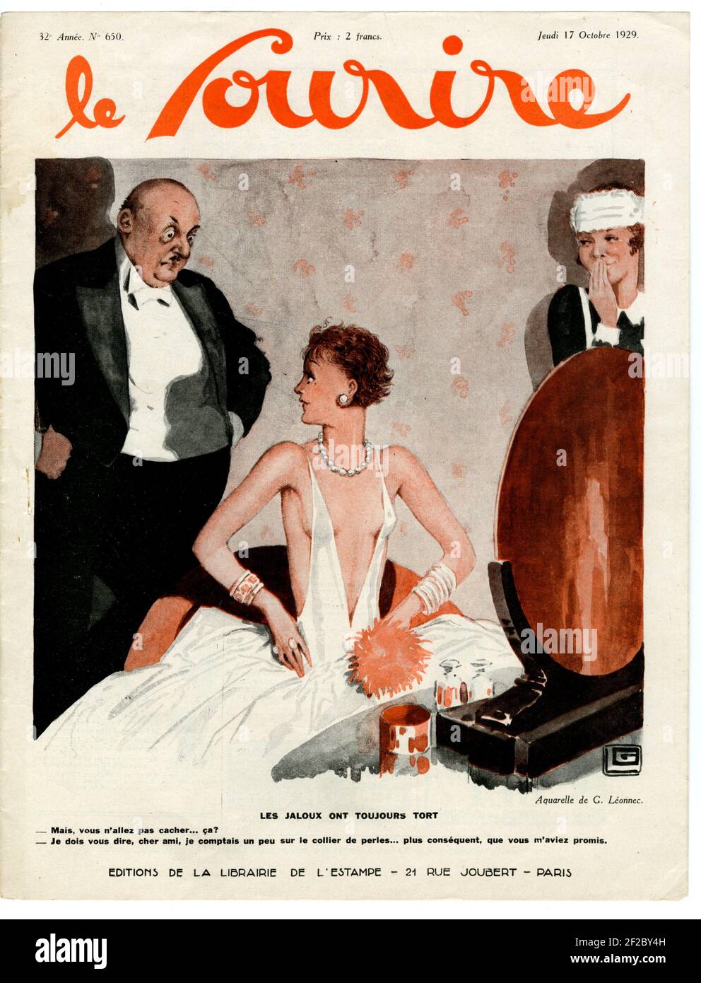19s France Le Sourire Magazine Cover Stock Photo Alamy