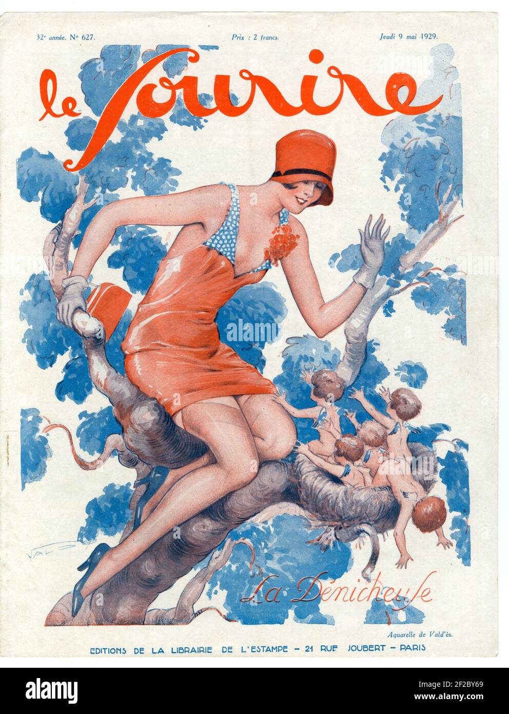 1920s France Le Sourire Magazine Cover Stock Photo - Alamy