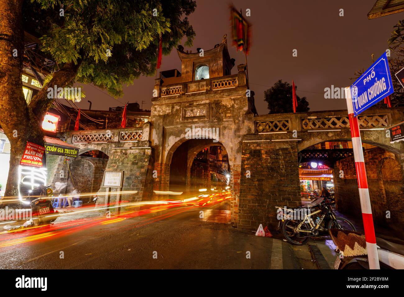 The old city gate of Hanoi in Vietnam Stock Photo Alamy
