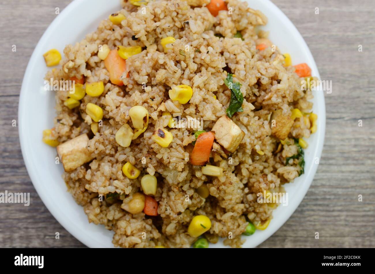 Fried rice in white hi-res stock photography and images - Alamy