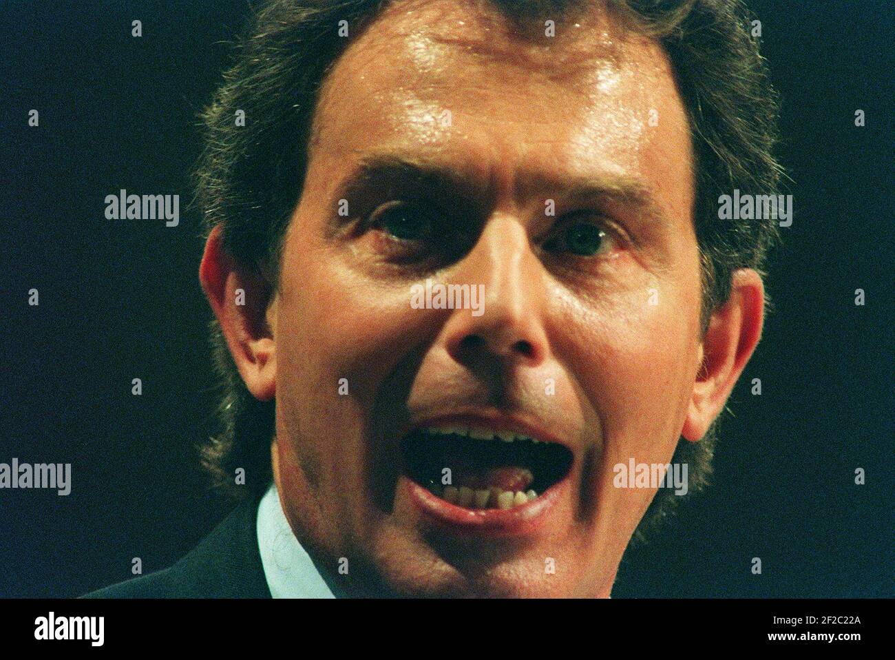 Labour party conference tony blair 1996 hi-res stock photography and