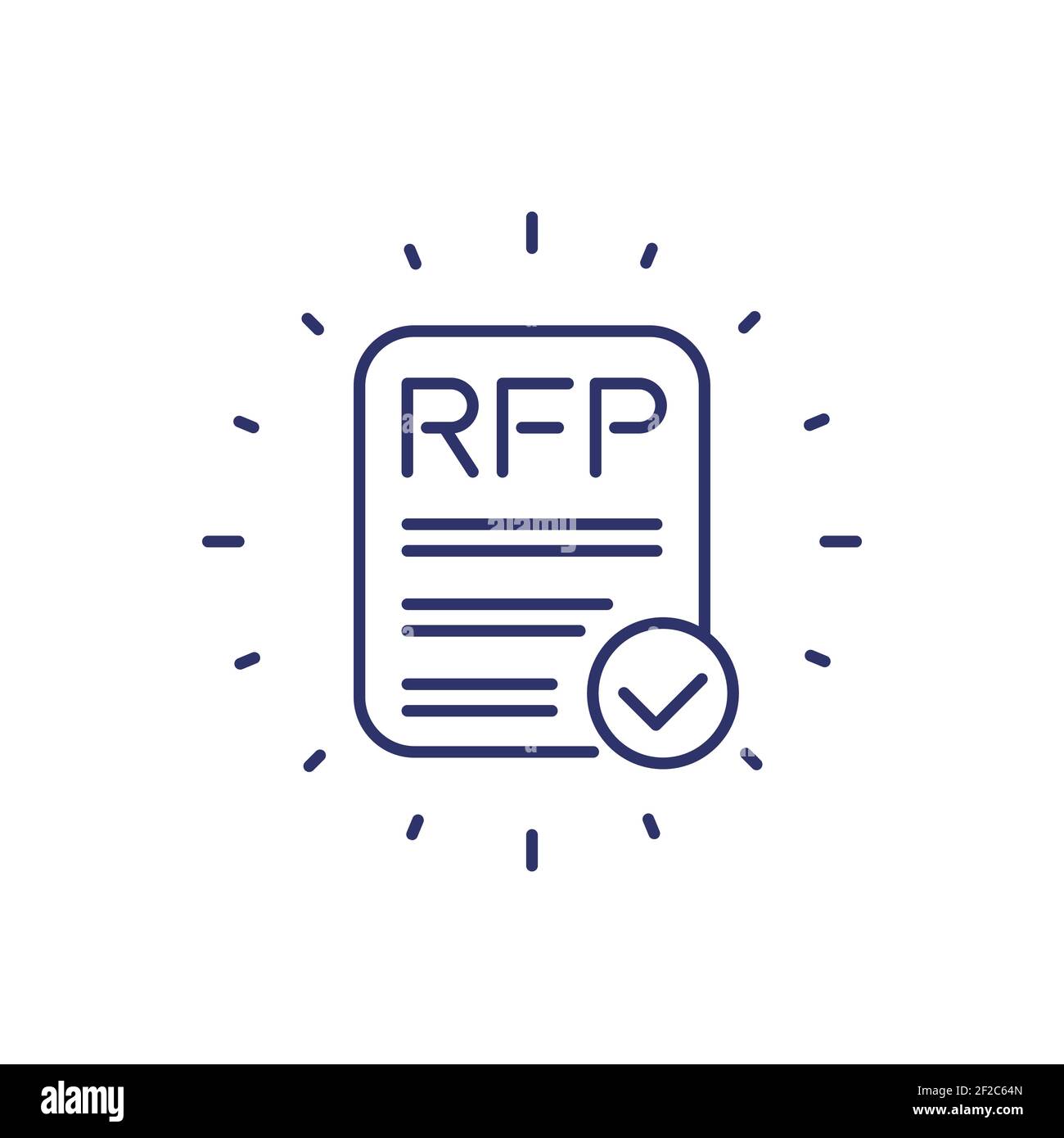 RFP line icon on white Stock Vector Image & Art - Alamy