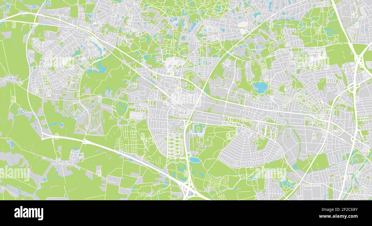 Urban vector city map of Ballerup, Denmark Stock Vector Image & Art Alamy